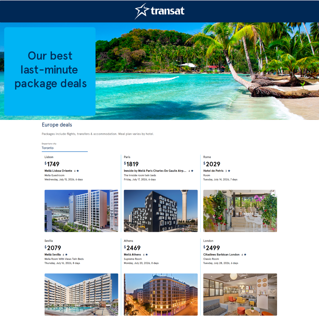 Transat or Expedia Deal